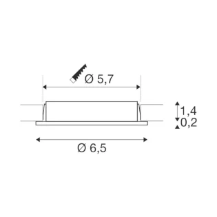 SLV - Downlight/spot/schijnwerper - 112165 112165 599852