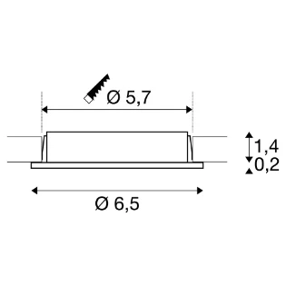 SLV - Downlight/spot/schijnwerper - 112225 112225 600178