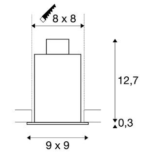 SLV - Downlight/spot/schijnwerper - 115510 115510 601513