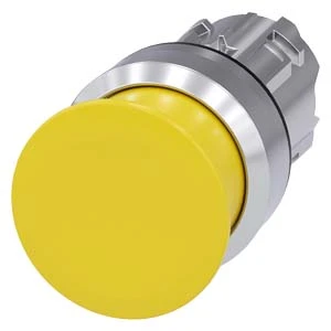 Siemens - Drukknop frontelement (paddenstoel) - 3SU1050-1AD30-0AA0 3SU10501AD300AA0 60283