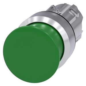Siemens - Drukknop frontelement (paddenstoel) - 3SU1050-1AD40-0AA0 3SU10501AD400AA0 60284