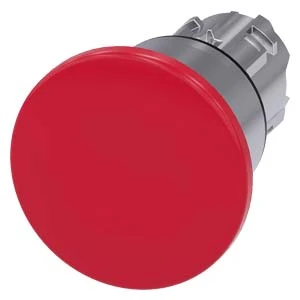 Siemens - Drukknop frontelement (paddenstoel) - 3SU1050-1BA20-0AA0 3SU10501BA200AA0 60288