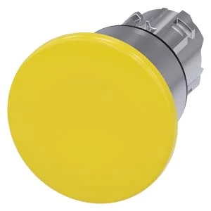 Siemens - Drukknop frontelement (paddenstoel) - 3SU1050-1BA30-0AA0 3SU10501BA300AA0 60289