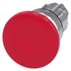 Siemens - Drukknop frontelement (paddenstoel) - 3SU1050-1BD20-0AA0 3SU10501BD200AA0 60292