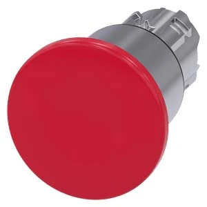 Siemens - Drukknop frontelement (paddenstoel) - 3SU1050-1EA20-0AA0 3SU10501EA200AA0 60314