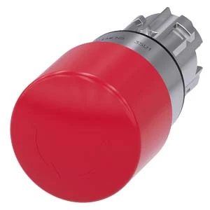 Siemens - Drukknop frontelement (paddenstoel) - 3SU1050-1GB20-0AA0 3SU10501GB200AA0 60319