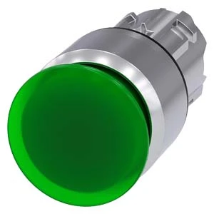 Siemens - Drukknop frontelement (paddenstoel) - 3SU1051-1AA40-0AA0 3SU10511AA400AA0 60482