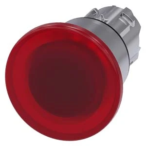 Siemens - Drukknop frontelement (paddenstoel) - 3SU1051-1BA20-0AA0 3SU10511BA200AA0 60502