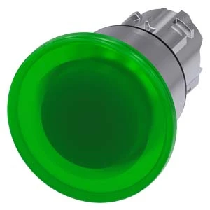 Siemens - Drukknop frontelement (paddenstoel) - 3SU1051-1BA40-0AA0 3SU10511BA400AA0 60506