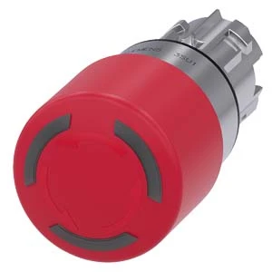 Siemens - Drukknop frontelement (paddenstoel) - 3SU1051-1GB20-0AA0 3SU10511GB200AA0 60557