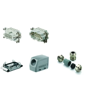 Weidmüller - Rechthoekige connector, set (industrieconnector) - HDC-KIT-HE 10.110 1712510000 6117