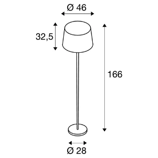 SLV - Staande lamp - 155652 155652 616978