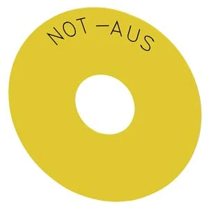 Siemens - Tekstschild voor drukknop/signaallamp - 3SU1900-0BC31-0AS0 3SU19000BC310AS0 62100