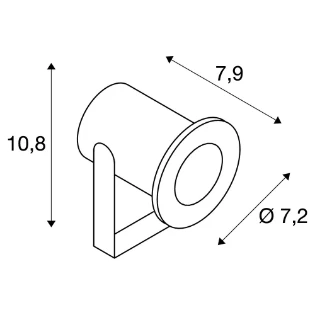 SLV - Tuin-/voetpadverlichtingsarmatuur - 233571 233571 623636