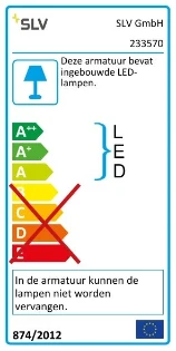 SLV - Tuin-/voetpadverlichtingsarmatuur - 233570 233570 623841