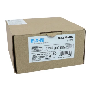 Eaton - Smeltpatroon (mes) - NH FUSE 63A 500V GG/GL SIZE 02 63NHG02B 6340789