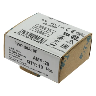 Eaton - Cilindrische zekering - 20AMP 600V AC FERRULE 10 X 38MM FWC-20A10F 6341806