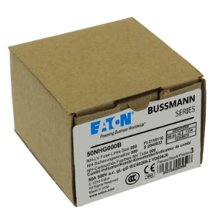 Eaton - Smeltpatroon (mes) - NH FUSE 50AMP 500V SIZE 000 GG MGL 50NHG000B 6343425