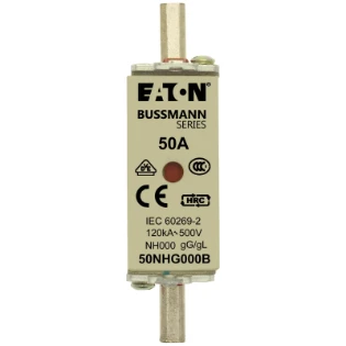 Eaton - Smeltpatroon (mes) - NH FUSE 50AMP 500V SIZE 000 GG MGL 50NHG000B 6353463