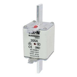Eaton - Smeltpatroon (mes) - NH FUSE 355A 500V GG/GL SIZE 03 355NHG03B 6356526