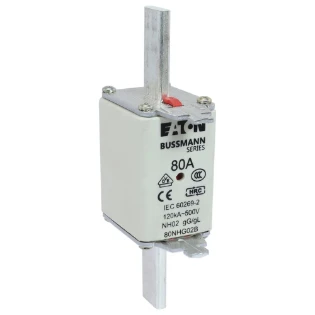Eaton - Smeltpatroon (mes) - NH FUSE 80A 500V GG/GL SIZE 02 80NHG02B 6373979