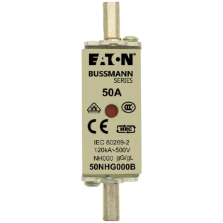 Eaton - Smeltpatroon (mes) - NH FUSE 50AMP 500V SIZE 000 GG MGL 50NHG000B 6376707