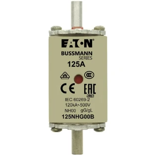 Eaton - Smeltpatroon (mes) - NH FUSE 125A 500V GG/GL SIZE 00 125NHG00B 6377410