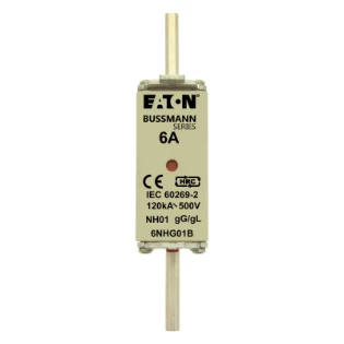 Eaton - Smeltpatroon (mes) - NH FUSE 6A 500V GG/GL SIZE 01 6NHG01B 6378640