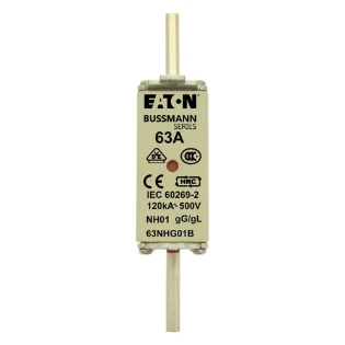 Eaton - Smeltpatroon (mes) - NH FUSE 63A 500V GG/GL SIZE 01 63NHG01B 6381158