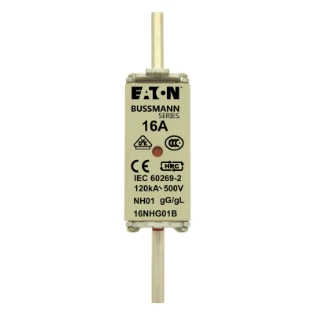Eaton - Smeltpatroon (mes) - NH FUSE 16A 500V GG/GL SIZE 01 16NHG01B 6381302