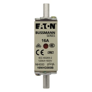 Eaton - Smeltpatroon (mes) - NH FUSE 16AMP 500V SIZE 000 GG MGL 16NHG000B 6382491
