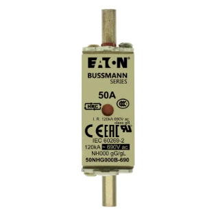 Eaton - Smeltpatroon (mes) - NH FUSE 50AMP 690V SIZE 000 GG MGL 50NHG000B-690 6382565