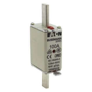 Eaton - Smeltpatroon (mes) - NH FUSE 100A 500V GG/GL SIZE 0 100NHG0B 6382643