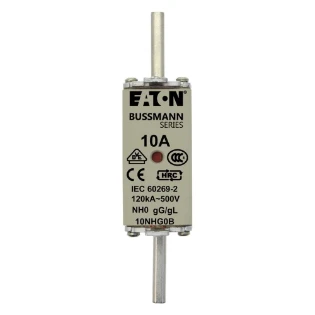 Eaton - Smeltpatroon (mes) - NH FUSE 10A 500V GG/GL SIZE 0 10NHG0B 6382966