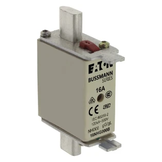 Eaton - Smeltpatroon (mes) - NH FUSE 16AMP 500V SIZE 000 GG MGL 16NHG000B 6384198