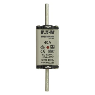 Eaton - Smeltpatroon (mes) - NH FUSE 40A 500V GL/GG SIZE 02 40NHG02BI 6384289