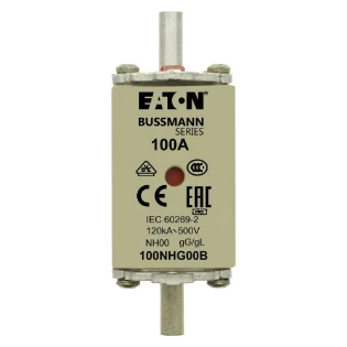 Eaton - Smeltpatroon (mes) - FUSE NH 00 gG 100A 500V D.I. 100NHG00B 6385374