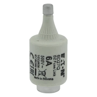 Eaton - D-zekering - FUSE 6A DII/E27 500VAC 6D27Q 6386078