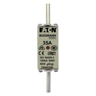 Eaton - Smeltpatroon (mes) - NH FUSE 35A 500V GG/GL SIZE 0 35NHG0B 6386948