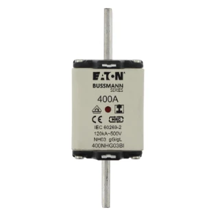 Eaton - Smeltpatroon (mes) - NH FUSE 400A 500V GL/GG SIZE 03 400NHG03BI 6388638