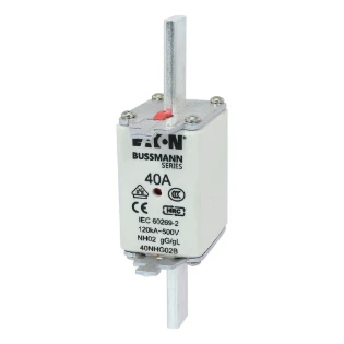 Eaton - Smeltpatroon (mes) - NH FUSE 40A 500V GG/GL SIZE 02 40NHG02B 6390026
