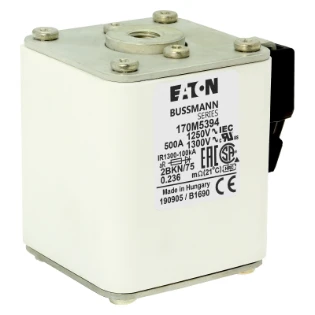 Eaton - HRC zekering - FUSE 500A 1250V 2BKN/75 AR CU 170M5394 6395224