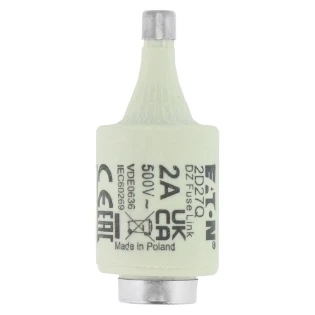 Eaton - D-zekering - FUSE 2A DII/E27 500VAC 2D27Q 6400934