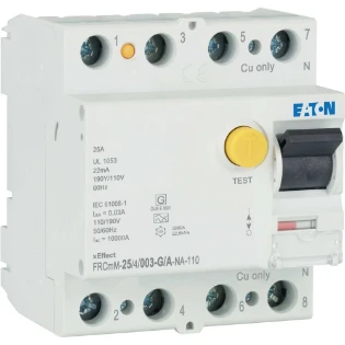 Eaton - Aardlekschakelaar - FRCMM-25/4/003-G/A-NA-110 167705 6405205