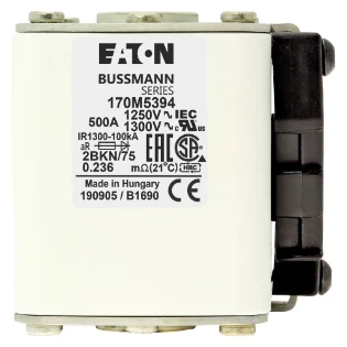 Eaton - HRC zekering - FUSE 500A 1250V 2BKN/75 AR CU 170M5394 6405644