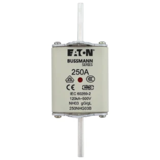 Eaton - Smeltpatroon (mes) - NH FUSE 250A 500V GG/GL SIZE 03 250NHG03B 6409929