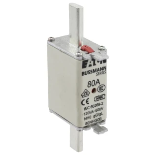 Eaton - Smeltpatroon (mes) - NH FUSE 80A 500V GG/GL SIZE 0 80NHG0B 6414095