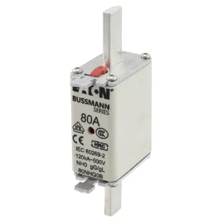 Eaton - Smeltpatroon (mes) - NH FUSE 80A 500V GG/GL SIZE 0 80NHG0B 6415651