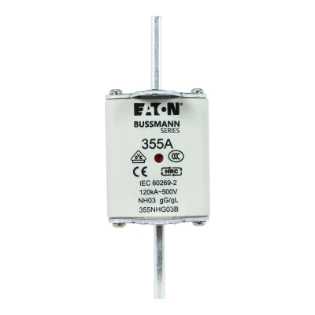 Eaton - Smeltpatroon (mes) - NH FUSE 355A 500V GG/GL SIZE 03 355NHG03B 6416097