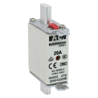 Eaton - Smeltpatroon (mes) - NH FUSE 20AMP 500V SIZE 000 GG MGL 20NHG000B 6416469